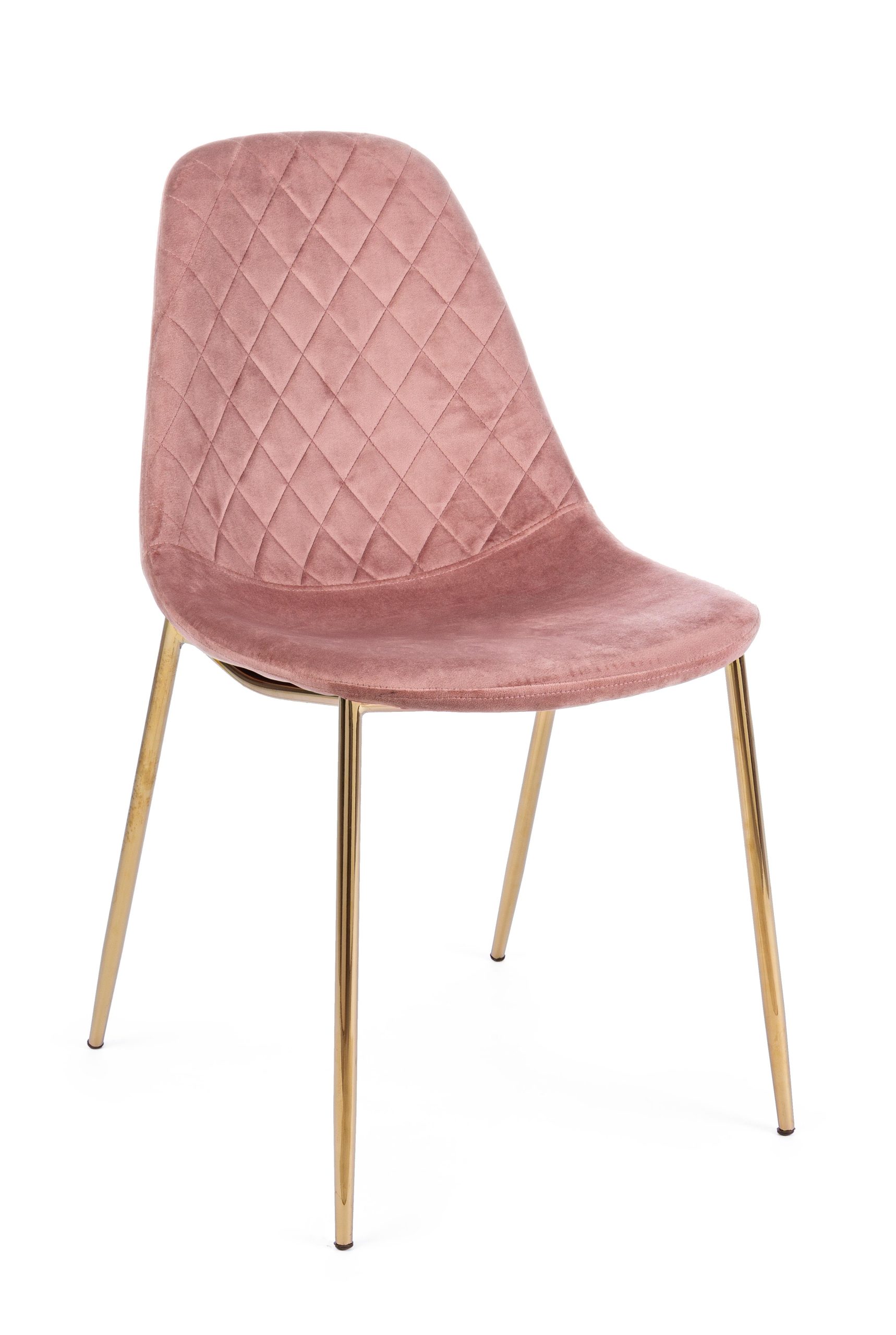 Set di sedie TERRY in velluto rosa - Konte Design