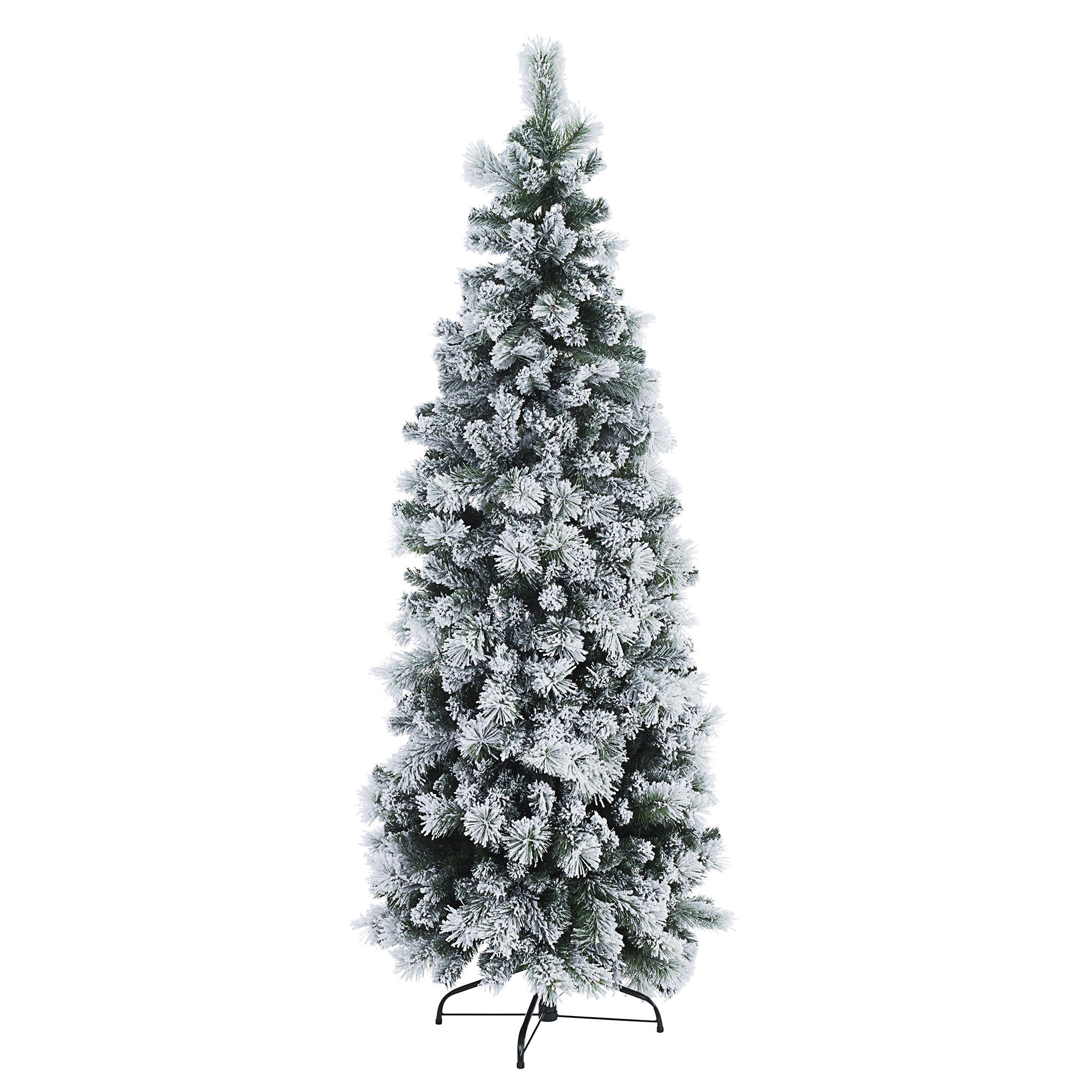 Albero di Natale innevato slim PRAGA 240 cm