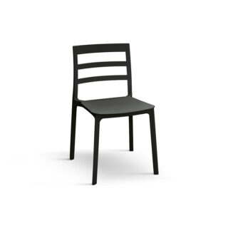 Set di 4 sedie MALAGA in polipropilene grigio - Konte Design
