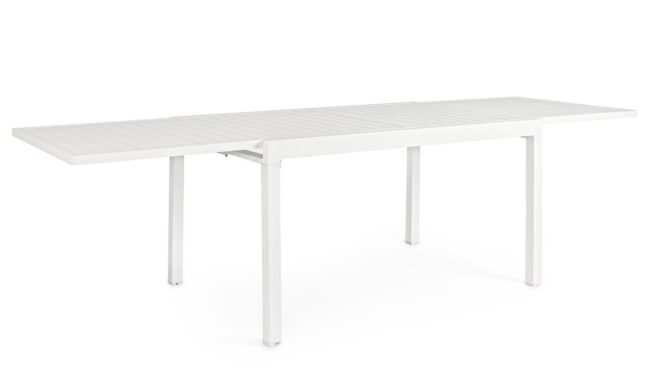 Tavolo allungabile PELAGIUS in alluminio bianco 135x90 cm - 270x90 cm