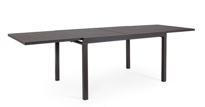 Tavolo allungabile PELAGIUS in alluminio antracite 135x90 cm - 270x90 cm