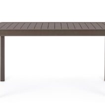 Tavolo allungabile PELAGIUS in alluminio caffè 135x90 cm - 270x90 cm