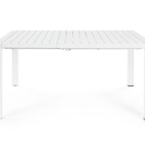 Tavolo allungabile KIPLIN in alluminio bianco 149×97 cm - 149×149 cm