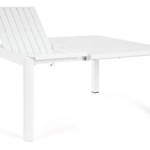 Tavolo allungabile KIPLIN in alluminio bianco 149×97 cm - 149×149 cm