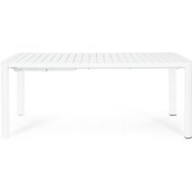 Tavolo allungabile KIPLIN in alluminio bianco 180×100 cm - 240×100 cm