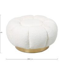 Pouf FLOREL bianco