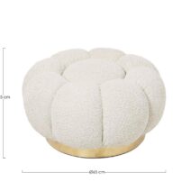 Pouf FLOREL naturale